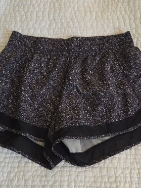 Athleta Printed Mesh Racer Run Shorts